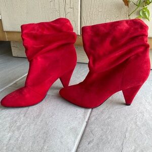 Red Slouch Boots